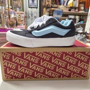 Vans Knu Skool Retro Sport Grey Blue Youth Sneakers Size 1.0 UY NEW